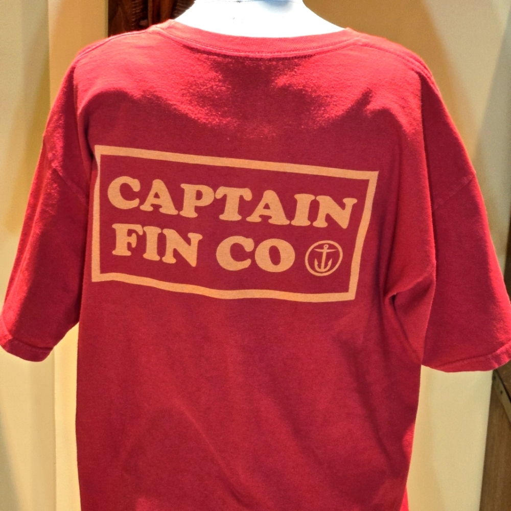 CAPTAIN FIN CO. | Patch Logo | Tees |T-Shirt | Short-Sleeve | Orange | Large